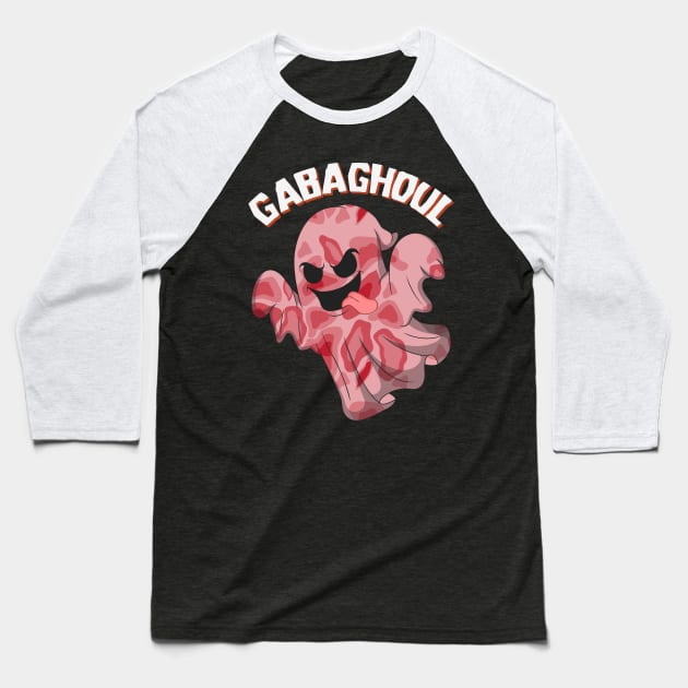 Gabaghoul Ghost Italian Ham Halloween Gabagool Parody Baseball T-Shirt by Brobocop